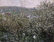 Vetheuil,Les Pruniers en Fleurs, Claude Monet